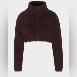 Skims comfty crop zip up jacket x small